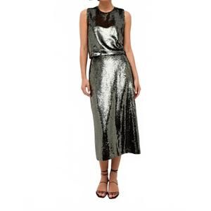 NEW MARIE OLIVER davis sequin top in rosin